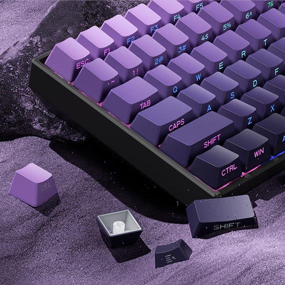 Gradient PBT Keycaps Set 136 Keys ( Us & Uk ) | Compatible MX Switch | Mechanical Keycap Set