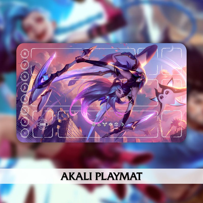 Akali Playmat Riftbound - Etsy