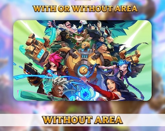 Playmat TCG - Riftbound - 2XKO - 24 x 14 po. (600 x 350 mm) Stitched edge