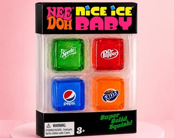 NeeDoh Nice Ice Baby Squishy Cubes – Set de jouets Fidget