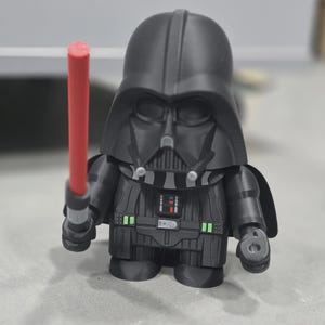 Chunk Vader Kit – 3D Printed Darth-Inspired Collectible | Chonky Display Figure | Pop-Compatible Star Wars Gift