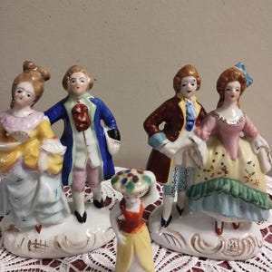 Occupied Japan Colonial Dressed Figurines