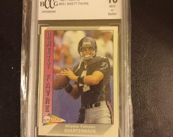 1991 Pacific #551 Brett Favre Rookie Card Graded 10 MINT