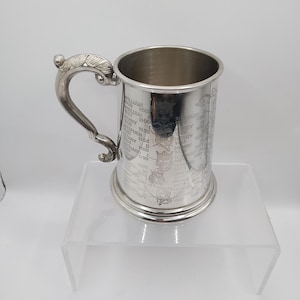 Vintage Pewter British Nobleman Tankard by Craftsman Sheffield England