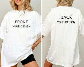 Comfort Colors® överdimensionerad t-shirt, unisex t-shirt med grafik, mjuk bomull