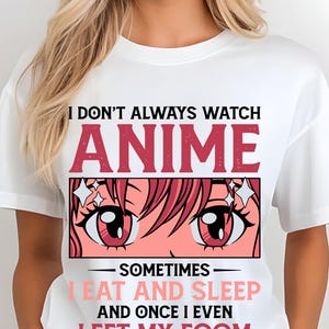 Zabawna koszulka z grafiką anime: Otaku Manga Kawaii Gift