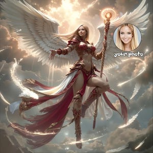 Custom Fantasy Character Portrait – Epic Warrior & Hero Art for Pets and People, Personalized Digital Fantasy Illustration, Unique Gift