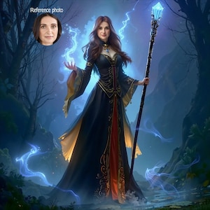 Custom Fantasy Character Portrait – Epic Warrior & Hero Art for Pets and People, Personalized Digital Fantasy Illustration, Unique Gift