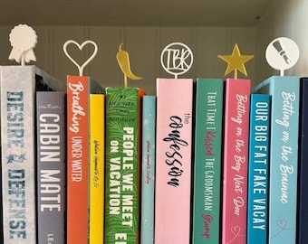 BOOK HALOS | Book Topper |Book Decor | Book Insert | Library Decorations | Bookshelf Decor | Book Lover Gift | 3D Printed