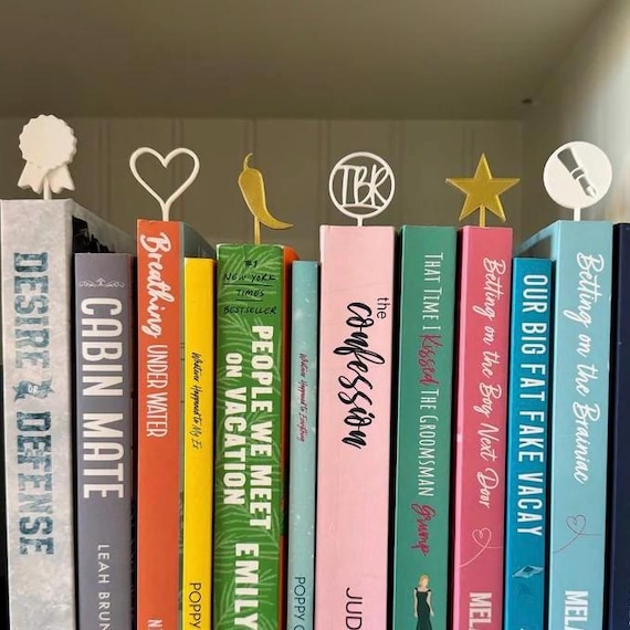 BUCH HALOS | Buch Deko | Bucheinlage | Bibliothek Dekorationen | Bücherregal Dekor | Buchliebhaber Geschenk | 3D Gedruckt