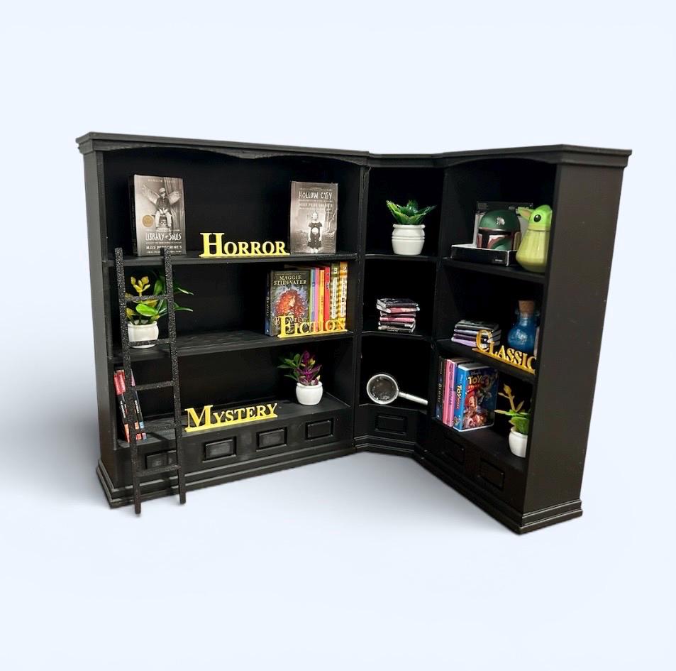 Mini Shelf Compatible Mini Brands Books, 1:6 Scale, Miniature Bookshelf ...