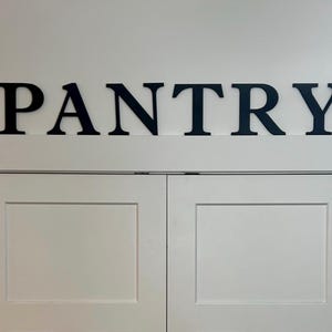 Letrero de pared personalizado / Letras de pared de 8&quot; / Letreros de cocina l Despensa / Letrero con nombre de bebé / Etiquetas / Letras grandes l Letras personalizadas l Alfabeto