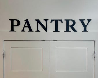 Custom Wall Sign | 8” Wall Letters | Kitchen Signs l Pantry | Baby Name Sign | Labels | Large Letters l Personalized Letters l Alphabet
