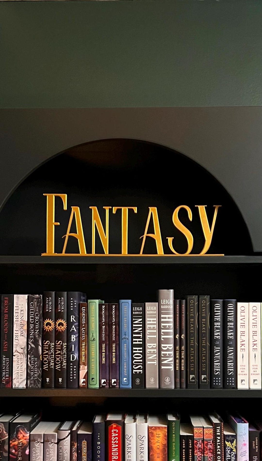 Bookshelf Signs, Large Sign, Genre, Organize, | Book Lover Gifts ...