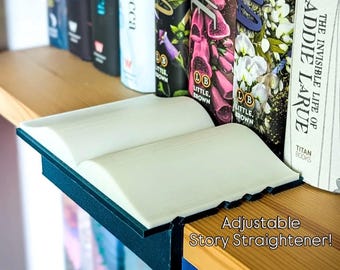 GESCHICHTE GLÄTTER | Regal Organizer | OCD Regalausrichtwerkzeug | Buchglätter | Ausrichtungswerkzeug | 3D Gedruckt