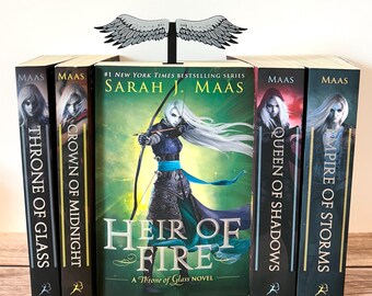 Hawk Wings Book Topper 5.5” | THRONE OF GLASS | Rowan Whitethorn | Book Mark| Book Insert | Book Decor| Bookshelf Decor | Bookish| Book Halo