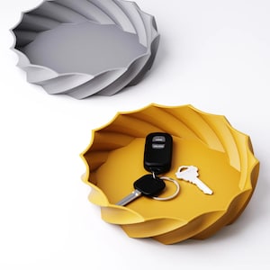 Catchall Bowl | Spiral Ridge Design | Key & Coin Tray | Custom Colours