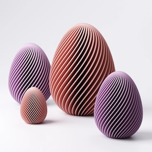 Easter Egg Decoration | Twisted Fin Design | Spring Home Decor | Custom Colours & Sizes