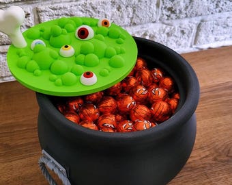 Witch's brew treat container | halloween cauldron | uk made