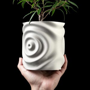 3d printed waterdrop planter: unique modern design with drip tray