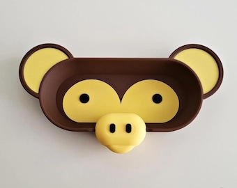 3d gedruckter Affe Brillenhalter: Schreibtisch Organizer, Ringtablett - uk Verkäufer
