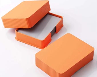 Ribbed playing card box | modern storage case |  1, 2, or 3 decks | personalised gift