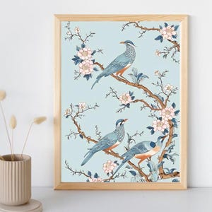 Chinoiserie Floral Seamless Pattern, Vintage Floral Pattern, Chinoiserie Digital Paper, Vintage Maximalist  Clipart Pattern,Mothers Day Gift