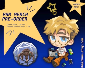 pre-order SPACE DUO CHARM || 3" Linked Acrylic Keychain || Ships Mid to Late April