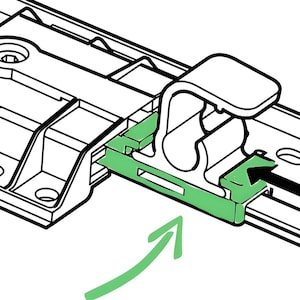 2 pièces de suspension compatibles IKEA BEHJÄLPLIG