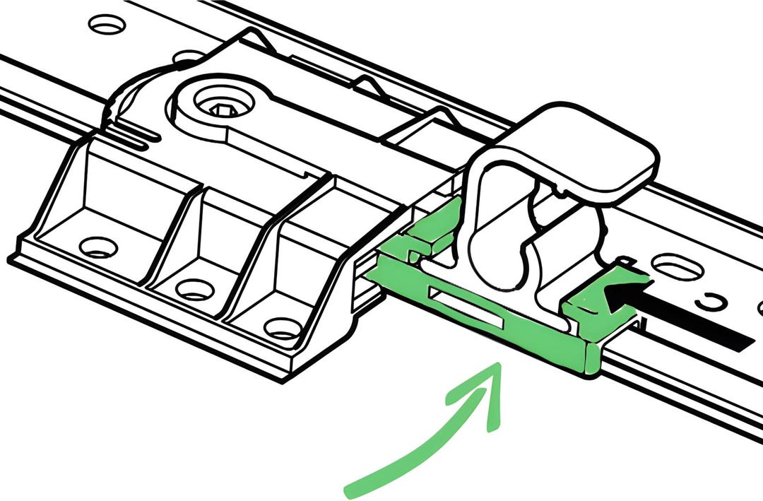 ULEIVA 2 Pieces Slider Slider Replacement Hinges Compatible with IKEA