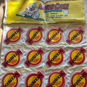 NOS HONDA Head Tube Aufkleber Vintage