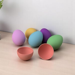 3D Printed Easter Egg Container | Custom Plastic Egg | Reusable Surprise Egg | Candy Gift Box | DIY Easter Decor | Egg Hunt Toy