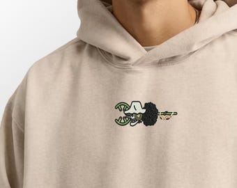Sniper Skull Emblem Hoodie – Anime-Inspired Design