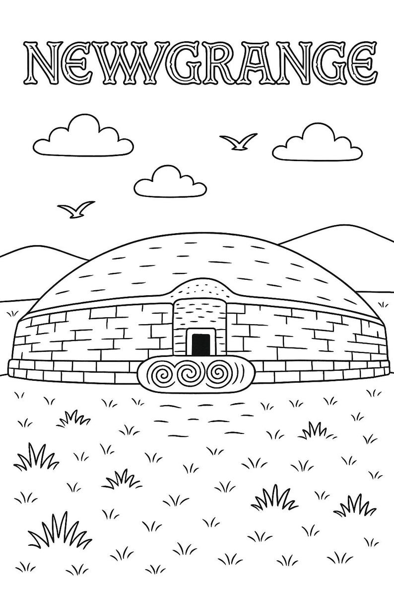 Ireland Coloring Pages – Printable Landmarks & Celtic Art | St. Patrick ...