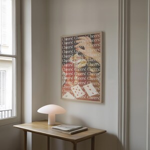 Cocktailkunst voor huisdecoratie cocktailmuurkunst digitale print happy hour cheers poster vintage cocktailmuurkunst