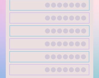 Habit Tracker, Your desired habits