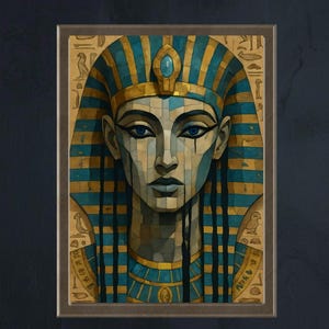 Egyptian Deity Digital Wall Art • Digital Download • Ancient Egypt Goddess Printable Decor • Mystical Hieroglyphic Artwork • Esoteric Decor