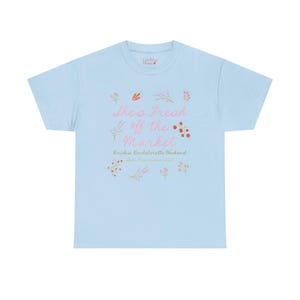 Fresh Off the Market Bachelorette Tee | custom bach shirt, fresh off the market, shes off the market, bridal party merch image 7