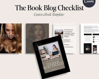 The Book Blog Checklist | Canva eBook Template | Lead Magnet for Entrepreneurs | 30 Page eBook | Digital Download | Book Blogger Resource