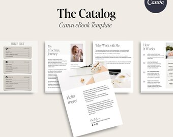 The Catalog | Canva eBook Lead Magnet Template | Product Catalog for Entrepreneurs | 30 Page Digital eBook | Business Brand Download