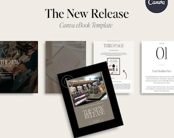 The New Release eBook Lead Magnet Canva Template | Book Launch eBook | Entrepreneur Lead Magnet | Editable eBook Design | Digital Download