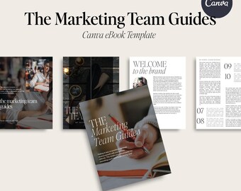 The Marketing Team Guides | Canva eBook Lead Magnet Template | Entrepreneur eBook | Marketing Strategy | Business Lead Magnet | Team Guide