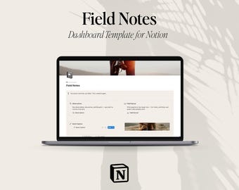Field Notes Notion Template | Observation Journal for Writers | Knowledge Capture System | PKM | Creator Productivity | Digital Download