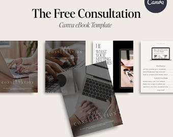 The Free Consultation Canva eBook Template | Entrepreneur Lead Magnet | Editable eBook Template | Instant Digital Download for Coaches