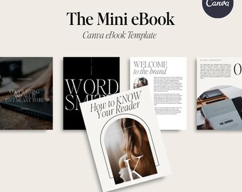 The Mini eBook Lead Magnet Canva Template | Entrepreneur Mini eBook | Short-Form Lead Magnet | Editable eBook Design | Digital Download