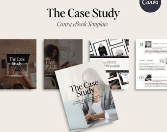 The Case Study | Canva eBook Lead Magnet Template for Entrepreneurs | Case Study eBook Design | Custom Fonts | Instant Digital Download