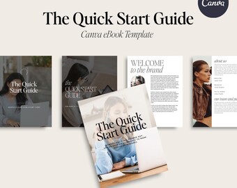 The Quick Start Guide | Canva eBook Template for Entrepreneurs | Quick Start Lead Magnet eBook | Editable Digital Download | How-To eBook