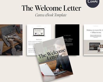 The Welcome Letter | Canva eBook Lead Magnet Template for Entrepreneurs | Welcome eBook Design | Custom Fonts | Instant Digital Download