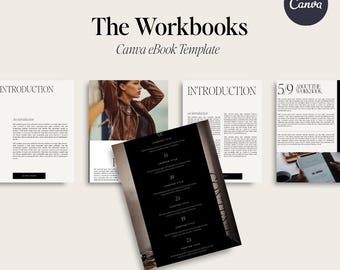The Workbooks | Canva eBook Template | Lead Magnet for Entrepreneurs | 30 Page Workbook eBook | Digital Download | Business Coach Tools