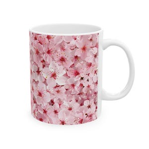 Cherry Blossom Mug | Floral Ceramic Coffee Cup | Spring Gift for Tea & Nature Lovers, Home Décor, Sakura Aesthetic